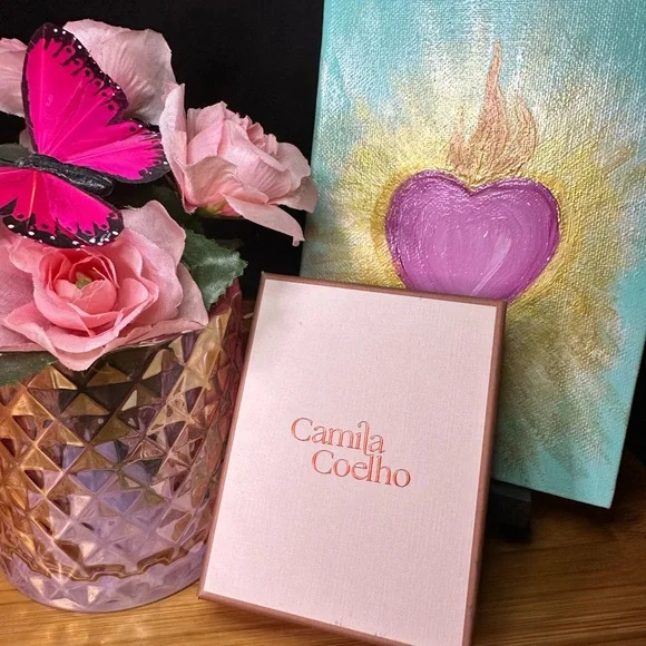 Camila Coelho Silver Cubic Zirconia Bow Necklace on strand of small faux pearls - Picture 9 of 10